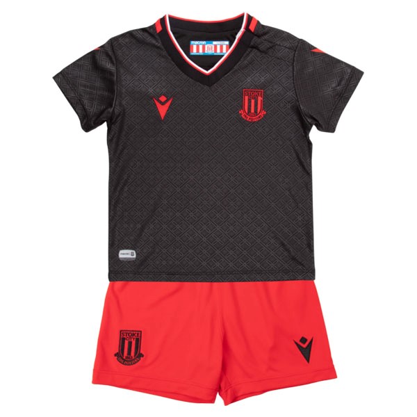 Camiseta Stoke City 2ª Niño 2022 2023 Negro